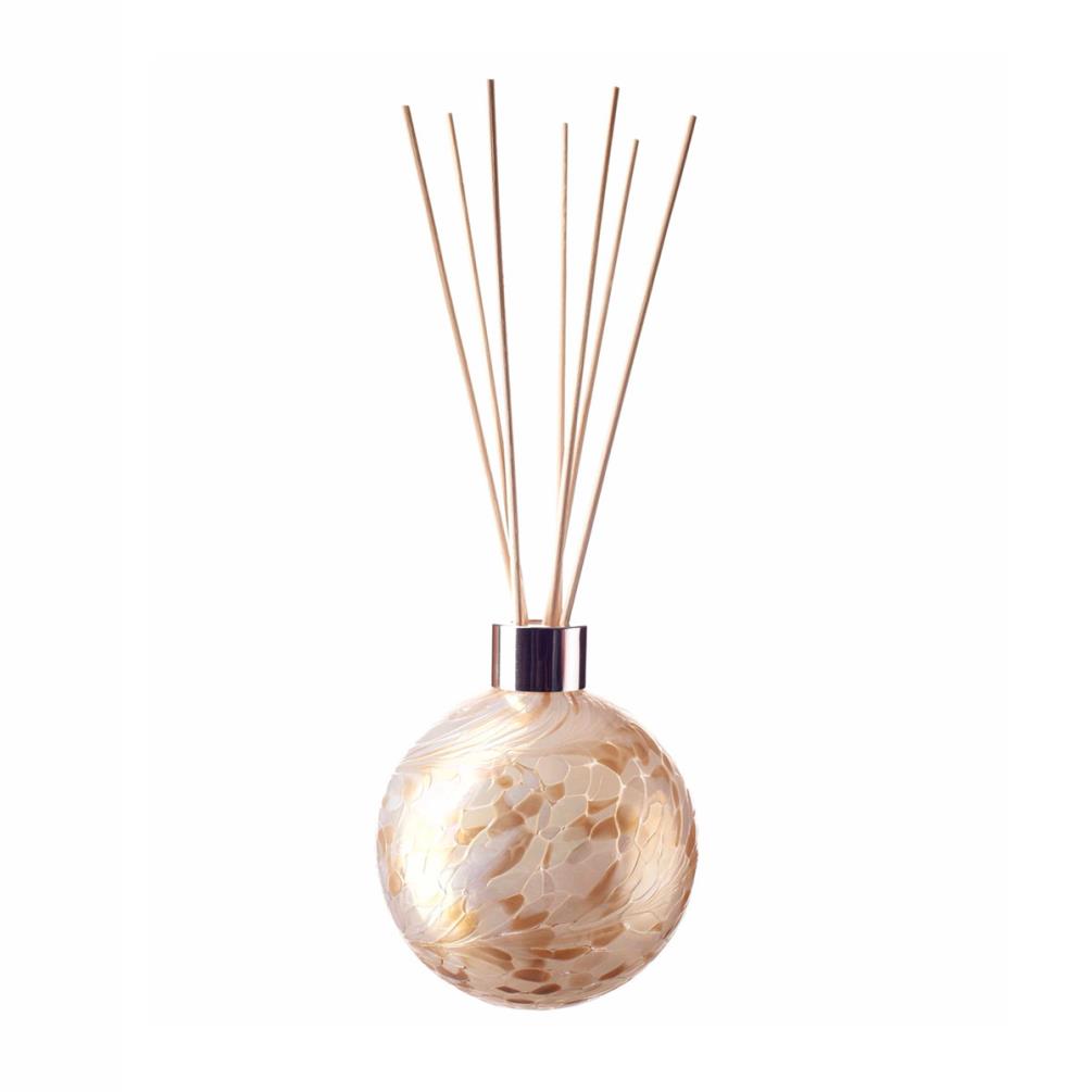 Amelia Art Glass Champagne White Sphere Reed Diffuser £17.09